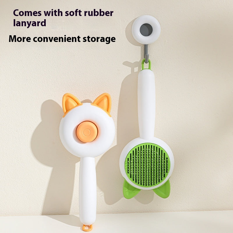 Self-Cleaning Pet Brush – Effortless Grooming & Hair Removal!