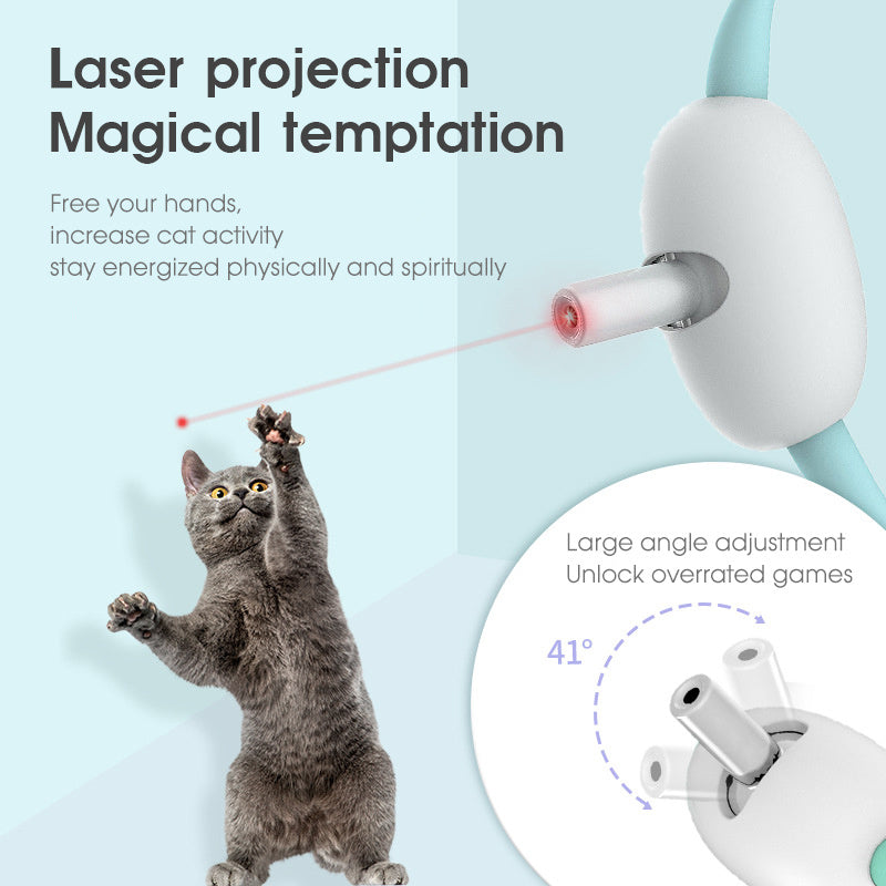 Fun Automatic Cat Laser Collar – Hands-Free Playtime for Your Cat!